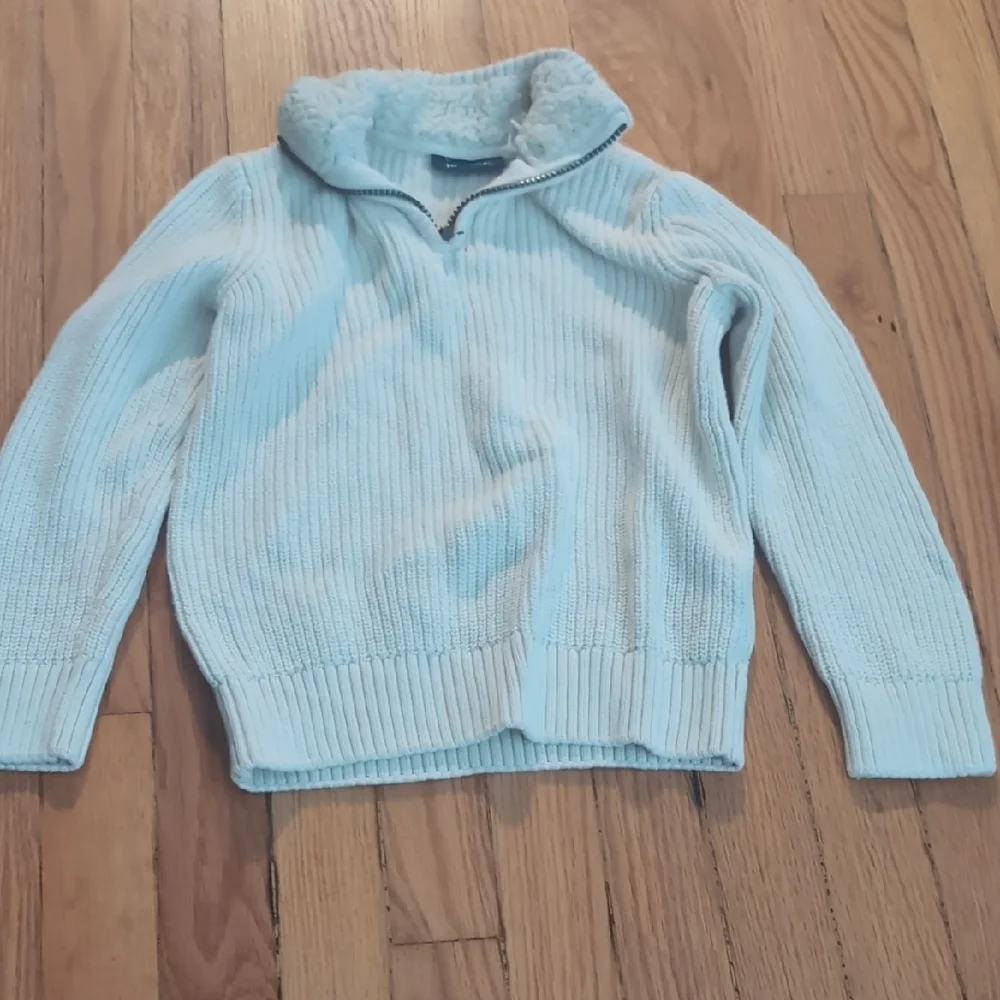 The‎ Children's Place Cream Sweater Classic Knit Fur Collar